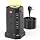 PASSUS Surge Protector Power Strip Tower with 5 USB Ports Black