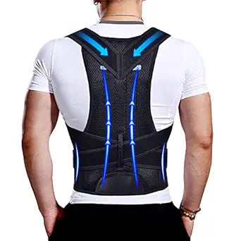 Upgraded Posture Corrector Back Brace for Men and Women, New Version Lumbar Support for Posture Improving and Pain Relief, Full Back Support for Neck, Shoulder, Waist Pain, L