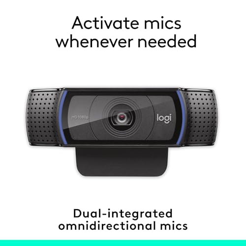 Logitech C920e HD 1080p Mic Enabled Webcam Certified Zoom Microsoft Teams