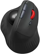 Dual Mode Wireless Vertical Computer Trackball Mouse, Ergonomic Bluetooth Thumb-Control Mouse with Quiet Clicks Ergonomic Design Adjustable CPI ,Built-in 500mAh Battery Rechargeable for PC/Mac/Laptop - Image 1