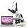 SWIFT Compound trinocular Microscope, 40X-2500X Digital Lab trinocular Compound LED Microscope with 3MP USB Camera and Slides,Mechanical Stage