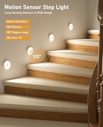 Under Cabinet Lighting with Remote, Motion Sensor Step Lights - Image 3