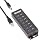 USBGear 7-Port USB Hub 3.2 Gen 1 – Mountable SuperSpeed Data Hub with USB Ports for Laptop, PC, Desktop, and More, 5V/4A Power Adapter with Type-A to Type-B Cable (3ft), Computer Accessories