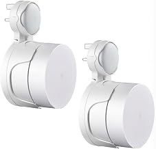 Wall Mount Holder for Google Mesh (2020s) Home WiFi Systems,Wall Mount Bracket, Home WiFi Systems Plastic Stand Cover, Mesh Wi-Fi Router Stand,Protective Holde (White, 2 Pieces) - Image 1