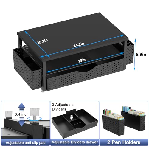 Spacrea Desk Organizer and Accessories, Computer Mon | Computer Access - Image 6