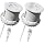 3-inch Desktop Power Grommet,2-Pack,PD20W USB-C,6.5-ft Cord,White