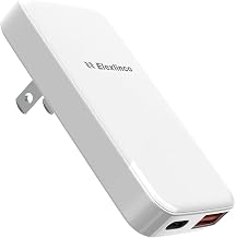 USB Wall Charger, USB C Fast Charger, Elexlinco Dual USB Wall Charger with Apple 20W Charge and QC 3.0 18W USB-A,USB C Wall Adapter for Apple 14 13 12 11, Samsung, Foldable Plug Charger