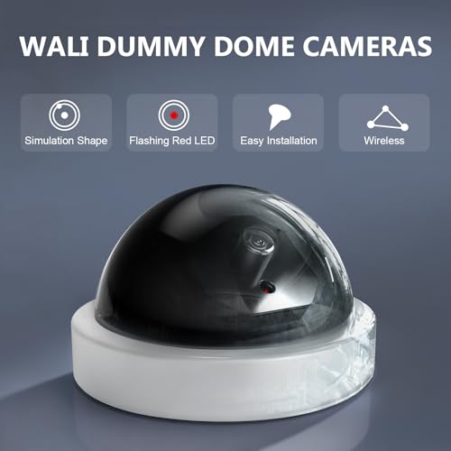 WALI CCTV Dome Fake Camera with Flashing Red Light, | Smart Home - Image 4