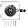 Thermostat Lock Box with 2 Keys, Clear Acrylic Cover for Small Thermostats