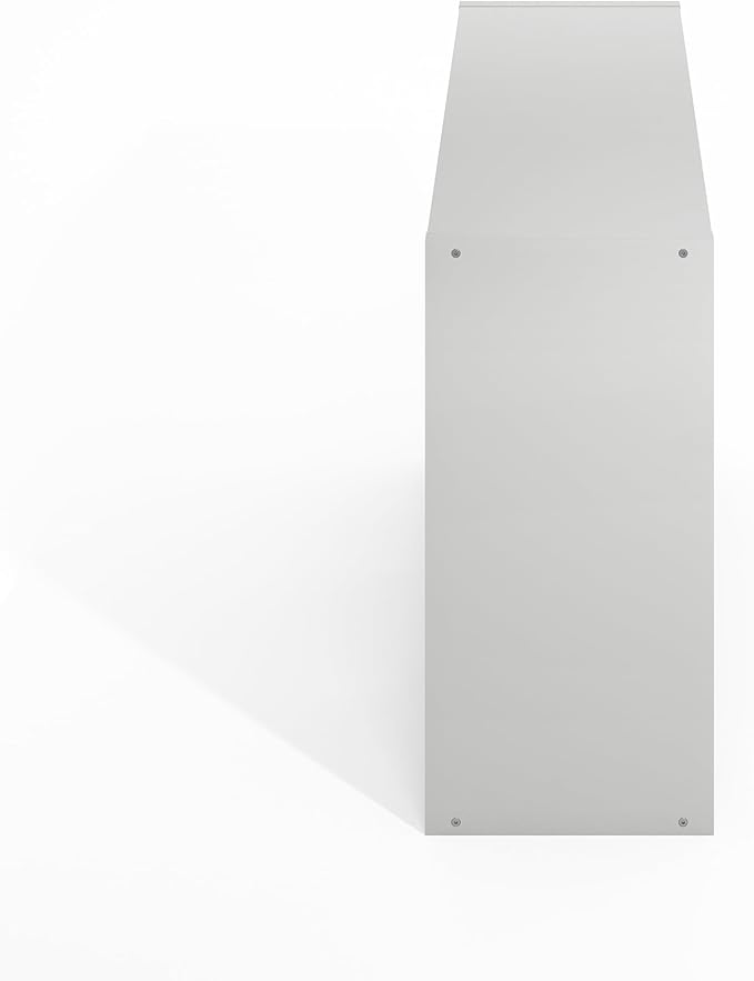 Furinno HERMITE Kitchen Island, 6-Cube Coffee Bar, Kitchen Storage, Bakers Rack, for Pantry Organizers and Storage, Kitchen Organization, Light Grey