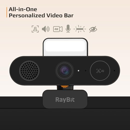5-in-1 Design 4K Webcam with Speaker and Microphone, | Computer Access - Image 3