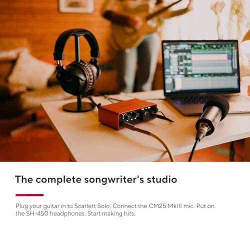 Focusrite Scarlett Solo Studio 4th Gen USB-C Audio Interface Bundle