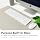 Macally Slim USB Wired Keyboard for Mac and Windows PC - Full Size 104 Key Layout & 16 Shortcut Keys - Scissor Keycaps for Smooth Typing - Mac Wired Keyboard with Numeric Keypad - Image 10