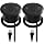 2 Pack Desktop Power Grommet,PD20W Fast Charging USB-C.3-inch Round Flush-Mount Desk Outlet,Meeoueoiu Recessed Grommet Outlet,3 USB Ports,2 AC Outlets,ETL Listed,6.5-FT Cord,Black