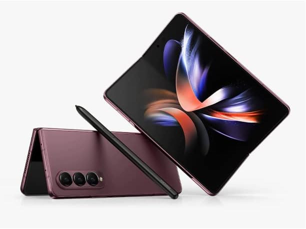 Samsung Galaxy Z Fold 4 5G US Version, 256GB, Burgundy - Unlocked (Renewed)