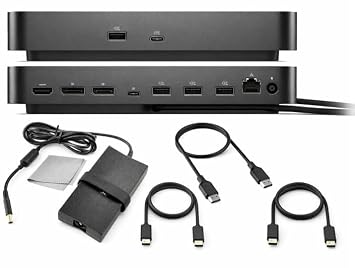 Dell Pro Smart Dock SD25 Bundle – USB C Docking Station with 130W Charging + HDMI Cable, USB C Cable, DisplayPort Cable + Cleaning Cloth, Multi-Display Support, 2.5GbE Ethernet, Black - Image 2
