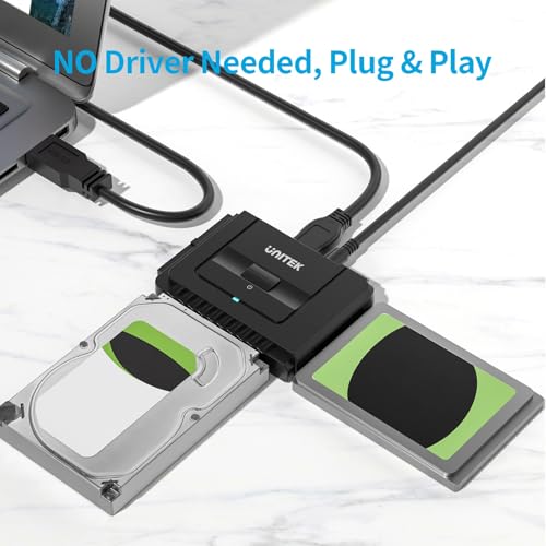 Unitek USB 3.0 IDE/SATA Adapter, Dual-Drive, for 2.5/3.5" HDD/SSD