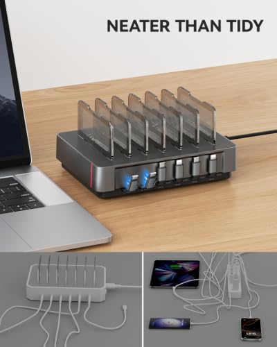 SooPii HomeHub H1 Pro 120W Charging Station for Multiple Devices,Grey