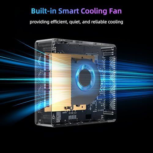 Bmax Mini PC Computers Intel N4500 Max 2.8GHz, Small Desktop Computer 8GB DDR4 RAM 256GB M.2 SSD Expansion 4TB, Budget Micro Compact PCs Dual 4K HDMI, WiFi5 BT5.0 Prebuilt OS-Home Office Gaming B3 Pro - Image 5