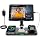 6 in 1 Wireless Charger for Apple Multiple Devices, Charging Station with Clock &7 Color Ambient Light, Foldable Rotate Stand for iPad, for iPhone17/16/15, Support for Apple Watch11/10 for AirPods4