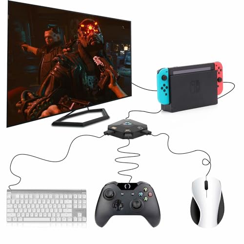 INF Mouse/keyboard adapter compatible with Nintendo Switch, PS4, Xbox One/360, PS3