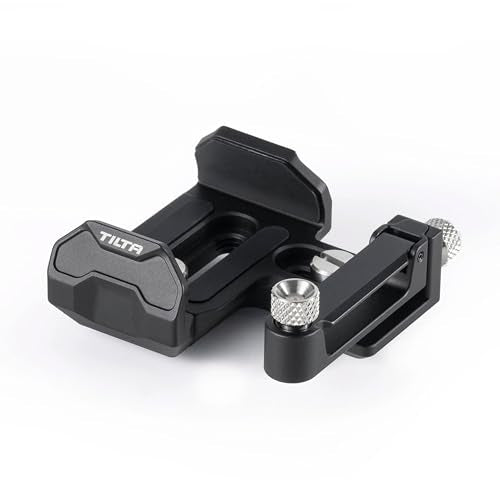 Tilta Universal SSD Drive Holder V2 - Black | Compatible with Most Camera Cages via 1/4"-20 Threads | Extendable Cable Clamp | Rubber Protection | Lightweight, Durable, & Portable
