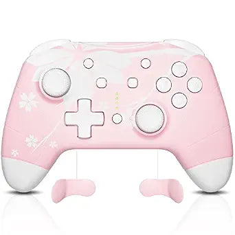 Mytrix Wireless Controller for Windows PC iOS Android Steam Deck, Bluetooth Controller with Programmable Buttons, Turbo & Vibration - Pink
