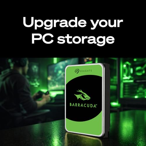 Seagate BarraCuda 4TB Internal Hard Drive HDD – 3.5 Inch Sata 6 Gb/s 5400 RPM 256MB Cache For Computer Desktop PC – Frustration Free Packaging ST4000DMZ04/DM004