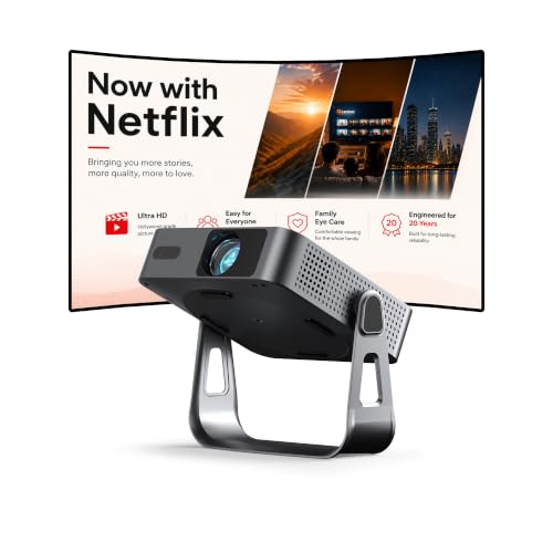 [Netflix & Native 1080P ] VOPLLS Smart Projector with WiFi and Bluetooth