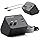 4 in 1 Retractable Charger Station with Dual USB C Cables, Black