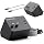 4 in 1 Retractable Charger Station with Dual USB C Cables, Black