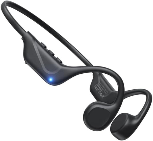 Bone Conduction Headphones, Open Ear Headphones Bluetooth 5.4 Headset, 9H Playtime, Sports Headphone Suitable for Running, Cycling, Outdoor Sports (Black