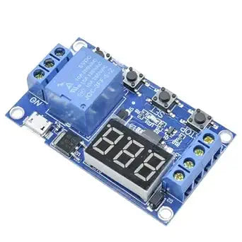 Type-C Micro USB 5V Digital LED Display Trigger Automation Delay Cycle Timer Control Switch Relay Module Board Controller(5V Micro USB)