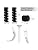 36 PCS Charger Cable Protector for iPhone, Cord Protectors for Phone iPad Charging Cable with 2 Desk Cable Clips, Break-and-Bend-Resistant Cord Saver for MacBook, Laptop Accessory (Black/Gray)