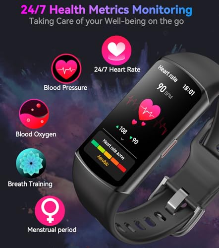 Smart Watch Fitness Tracker with 24/7 Heart Rate, Bl | Outdoor Lightin - Image 5
