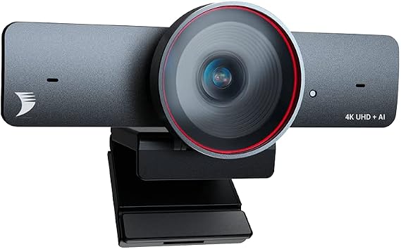 4K AI-Powered Conference Webcam with Microphones, 120° FOV, Zoom Certified