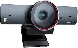 4K AI-Powered Conference Webcam with Microphones, 120° FOV, Zoom Certified