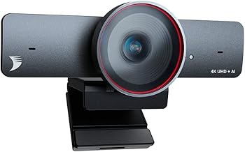 4K AI-Powered Conference Webcam with Microphones, 120° FOV, Zoom Certified - Image 1