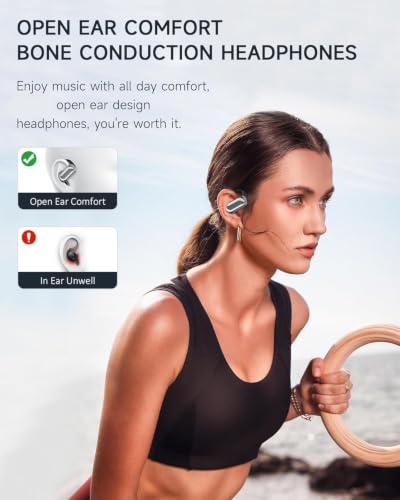 Open Ear Earbuds – Hi‑Fi OWS Noise‑Cancelling Earphones, AI Optimized Audio
