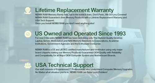 NEMIX RAM 16GB (1X16GB) DDR5 5600MHZ PC5-44800 1Rx8 1.1V CL46 262-PIN Non-ECC Unbuffered SODIMM Laptop PC AIO Memory Compatible with Dell SNPW1KKYC/16G AC774048