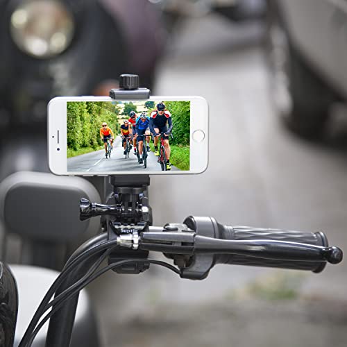 Suptig Phone Holder Desk Gooseneck Mount, Cell Phone Clamp Clip for Pole, Mount Stand, Compatible for iPhone 17 iPhone 16 Plus 15 Pro 14 Plus Xs Max XR X 8 7 6 6s Plus and Other 4-7'' Device
