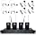 4 Channel UHF Wireless Microphones System with Headset/Lavalier Lapel Mics