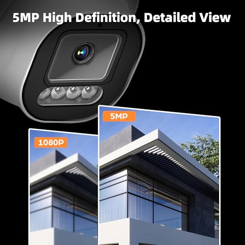 TIGERSECU 5MP Wide Angle Dome Security Camera for TV | Smart Home - Image 3