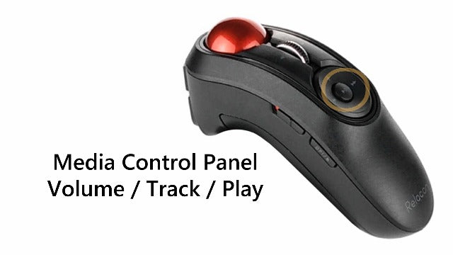 ELECOM Relacon Handheld Trackball Mouse 2.4GHz Wireless M-RT1DRBK