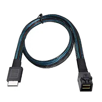 chenyang OCuLink PCIe PCI-Express SFF-8611 4i to Slimline SFF-8643 SSD Data Active Cable 50cm for SSD eGPU Card