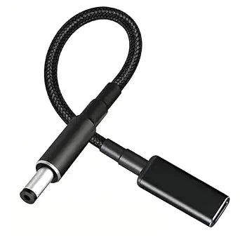 USB-C Type C Female PD Input to DC 5.5x2.1mm Power Charge Cable fit for Laptop 18-20V with DC5521 Port