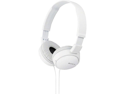 Sony ZX Series Wired On-Ear Headphones, White MDR-ZX110