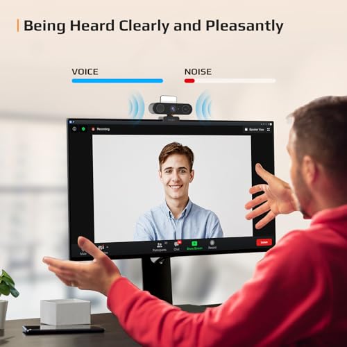 5-in-1 Design 4K Webcam with Speaker and Microphone, | Computer Access - Image 4