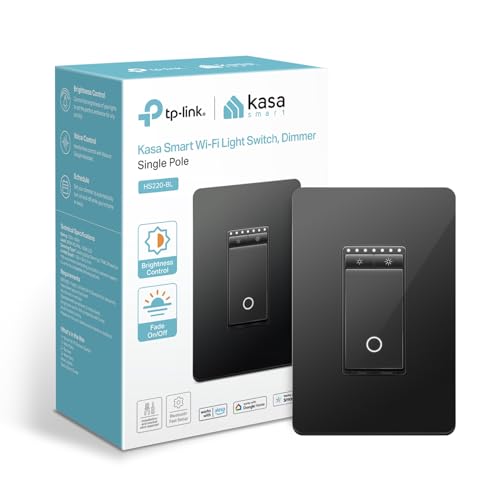 Kasa Smart Dimmer Switch HS220, Single Pole, Needs N | Smart Home - Image 1