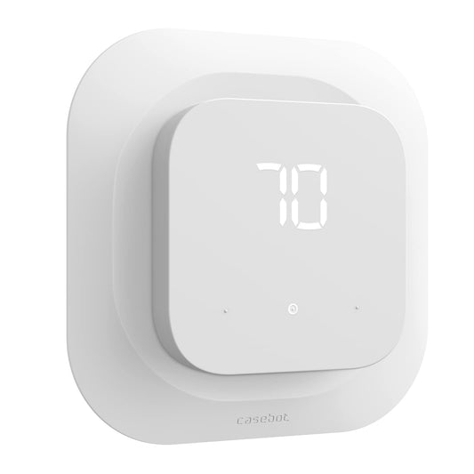 CaseBot Wall Plate Cover for Amazon Smart Thermostat 2021, White